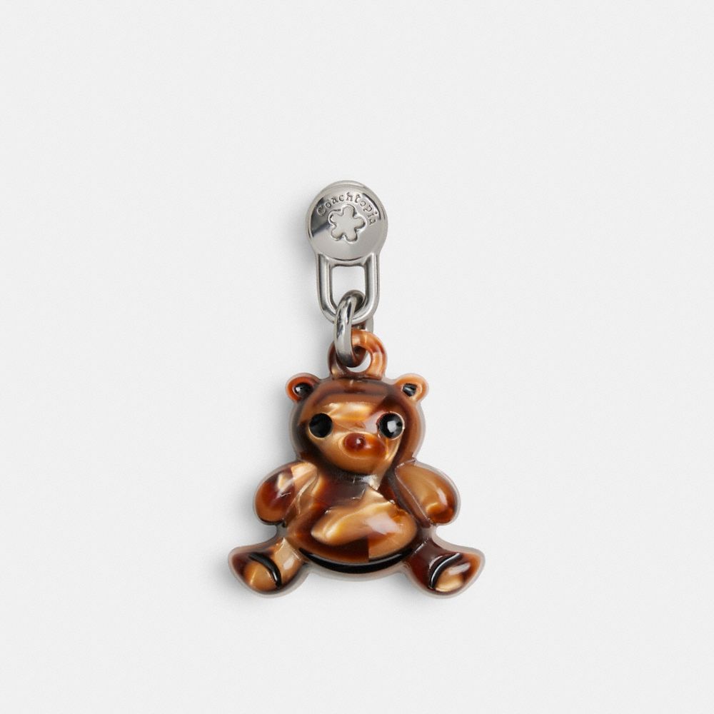 Coach Bear Bag Charm In Brown