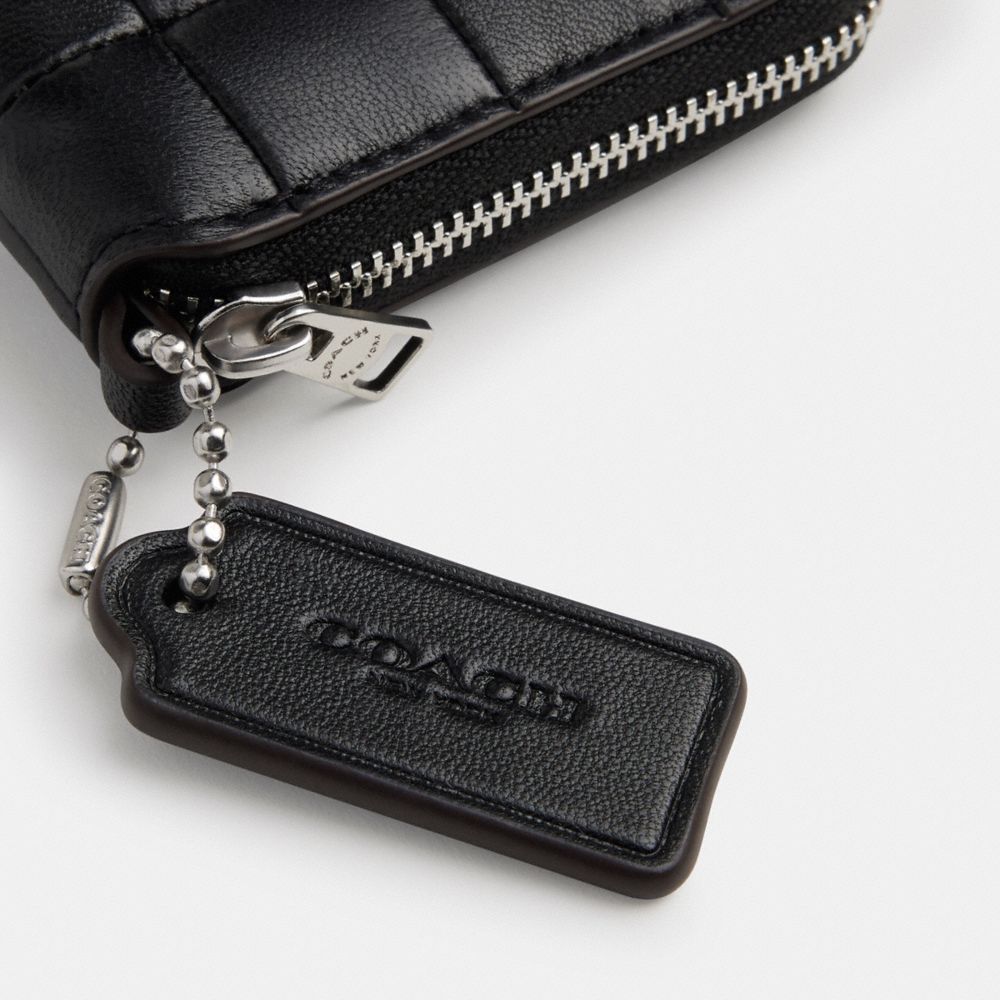 Zip Around Wallet Checkerboard Upcrafted Leather