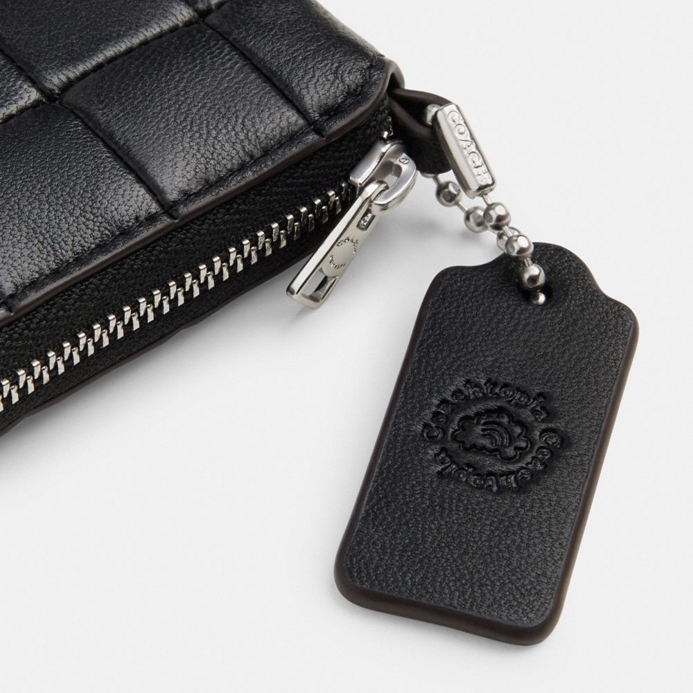 Zip Around Wallet Checkerboard Upcrafted Leather