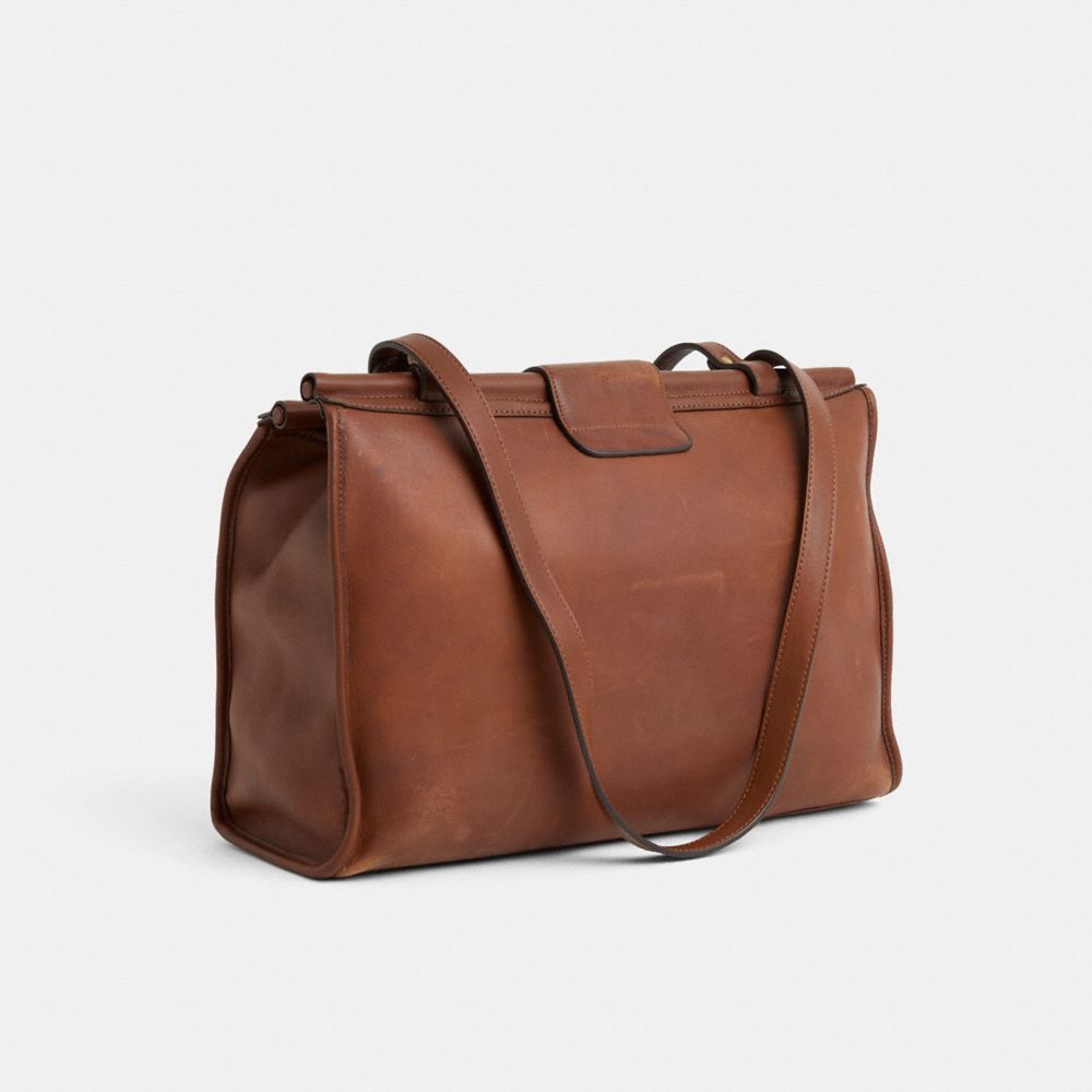 COACH®,Vintage Classic Barclay Tote,Brown,Angle View
