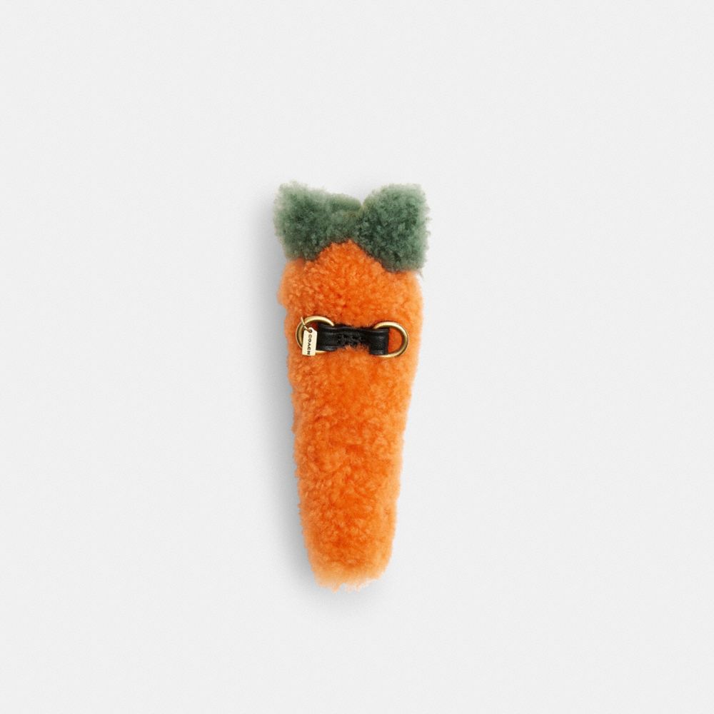 Мужские брелоки Coach Carroty Shoe Charm In Shearling — фото 2