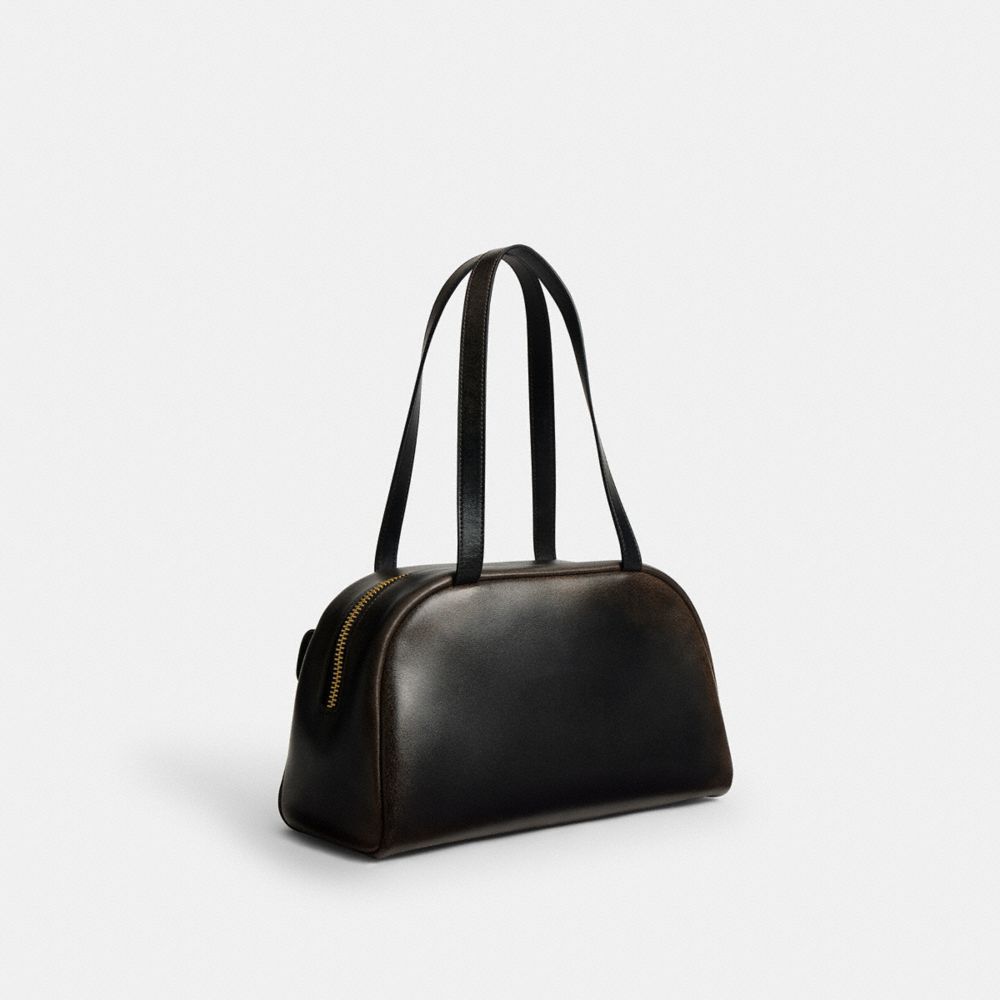 COACH®,Twin Turnlock Bag In Loved Leather,,Angle View