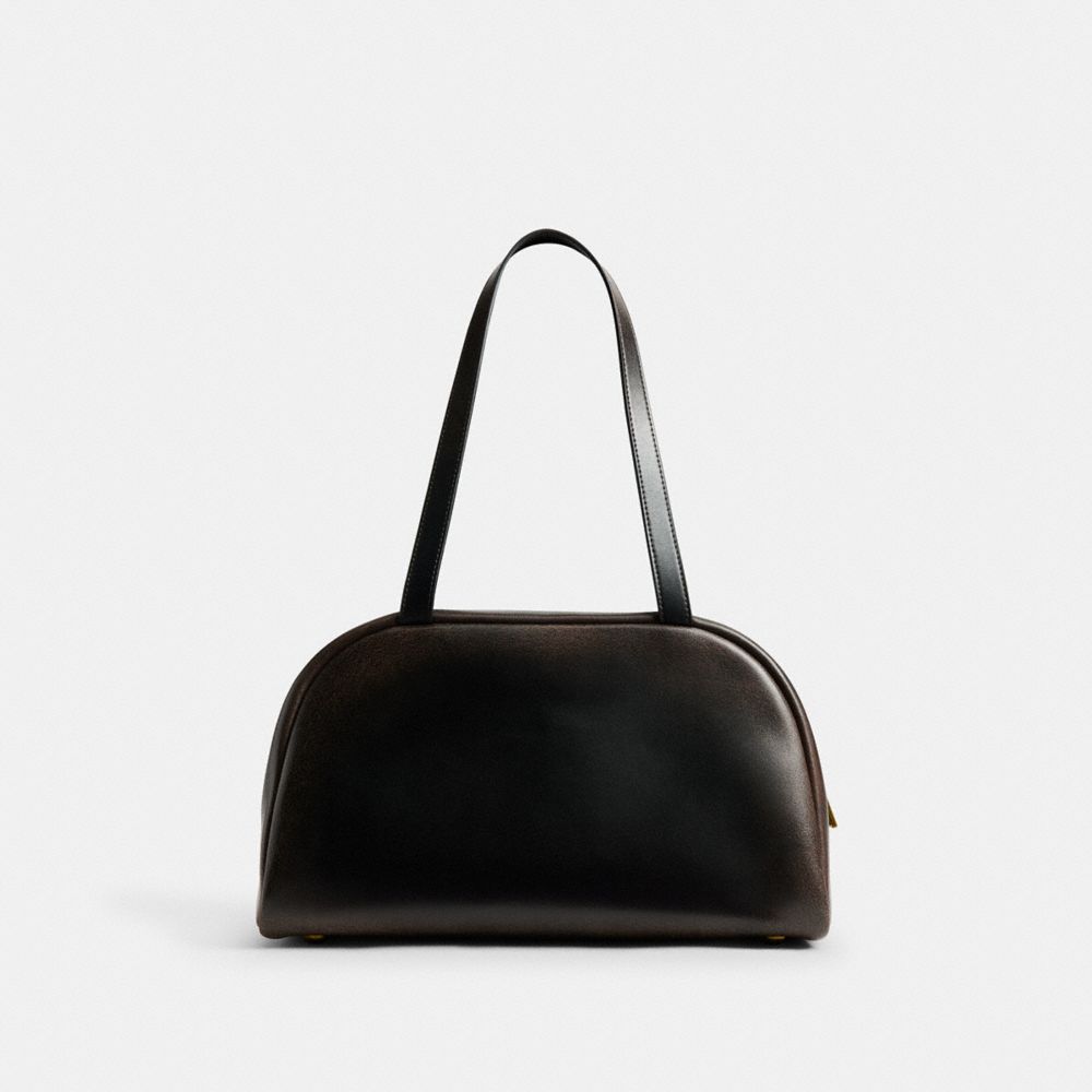 COACH®,Twin Turnlock Bag In Loved Leather,,Back View