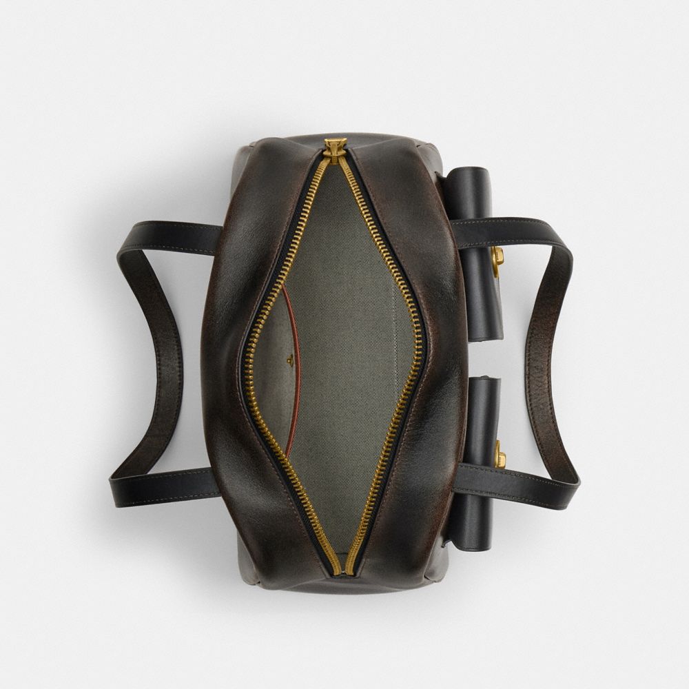 Coach Twin Turnlock Bag In Loved Leather