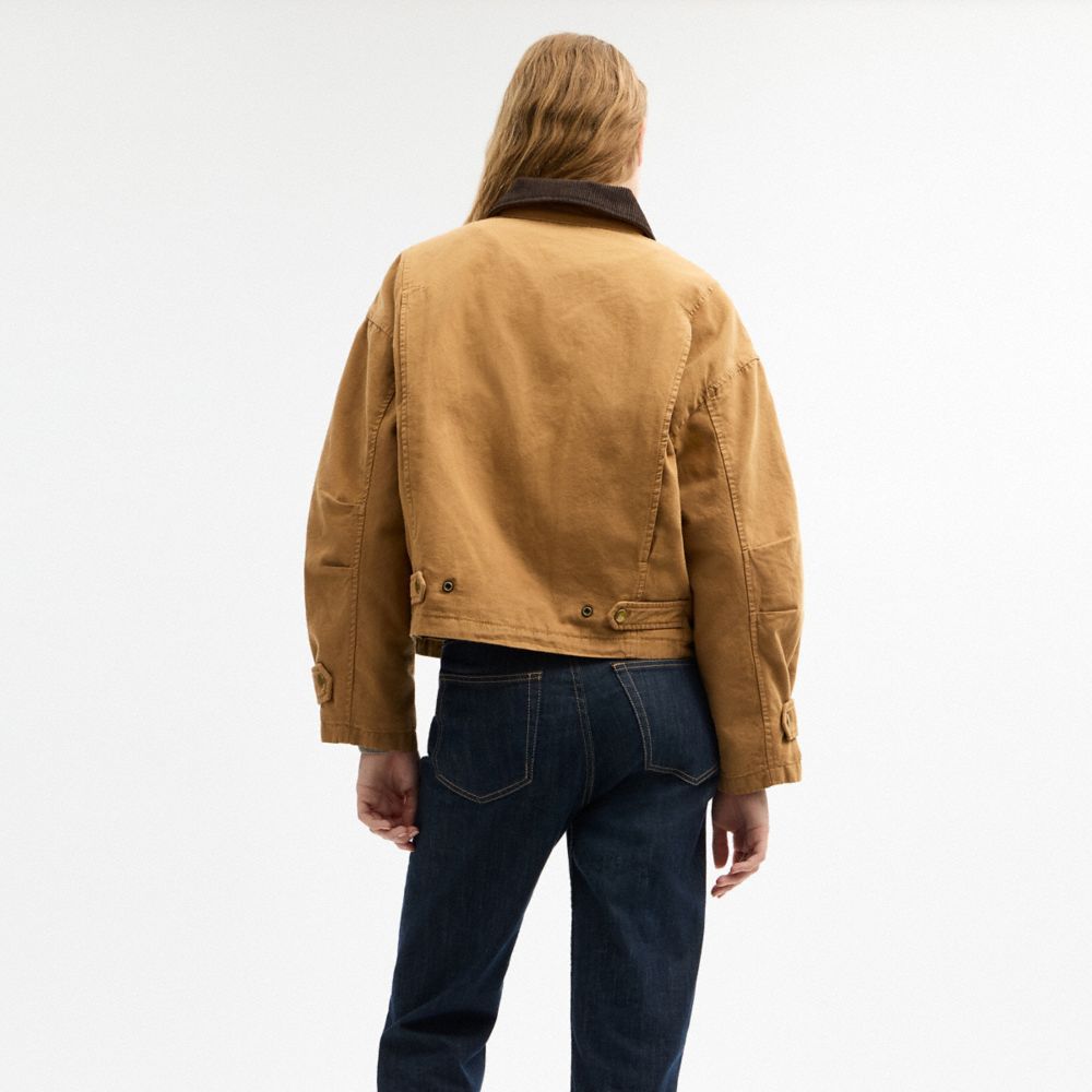 COACH®,VESTE FERMIER,Bois de rose,Scale View