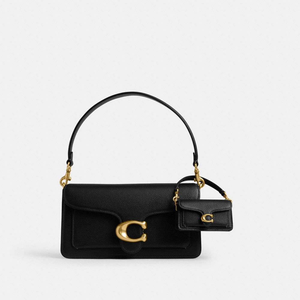 COACH®,タビー バッグ チャーム,バッグチャーム＆キーホルダー,ﾌﾞﾗｽ/ﾌﾞﾗｯｸ