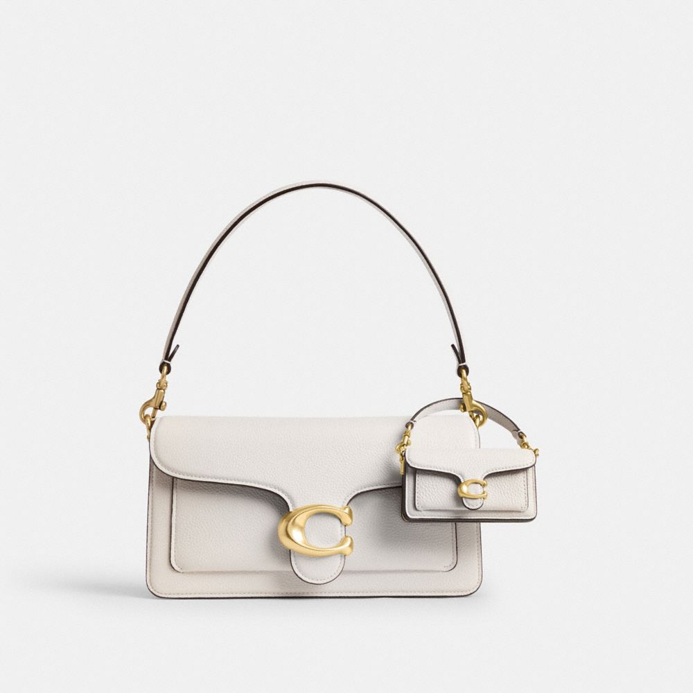 COACH®,タビー バッグ チャーム,バッグチャーム＆キーホルダー,ﾌﾞﾗｽ/ﾁｮｰｸ