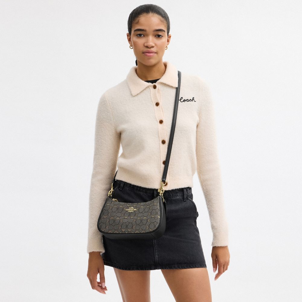 COACH®,Teri Shoulder Bag In Signature Jacquard,Multi Color