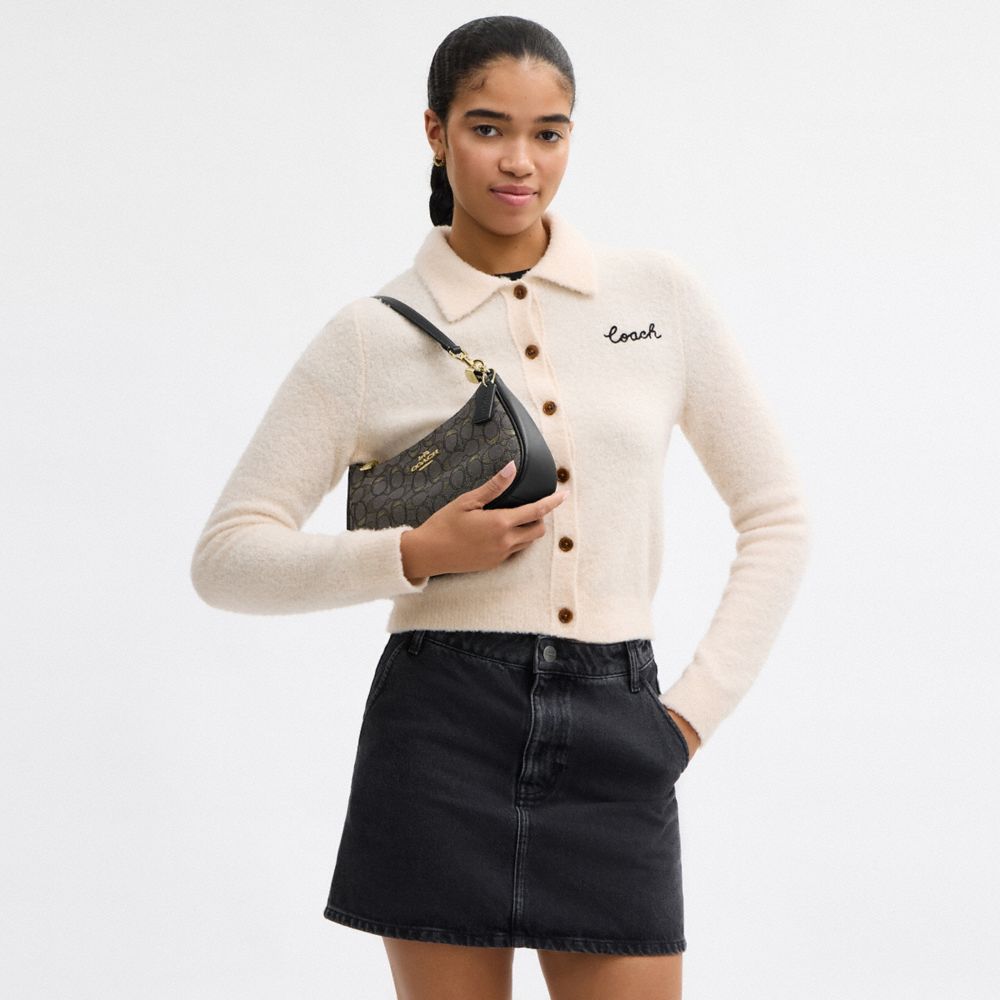 COACH®,Teri Shoulder Bag In Signature Jacquard,Multi Color,Detail View