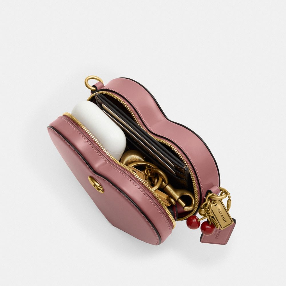 Heart Crossbody Bag 14 With Charms