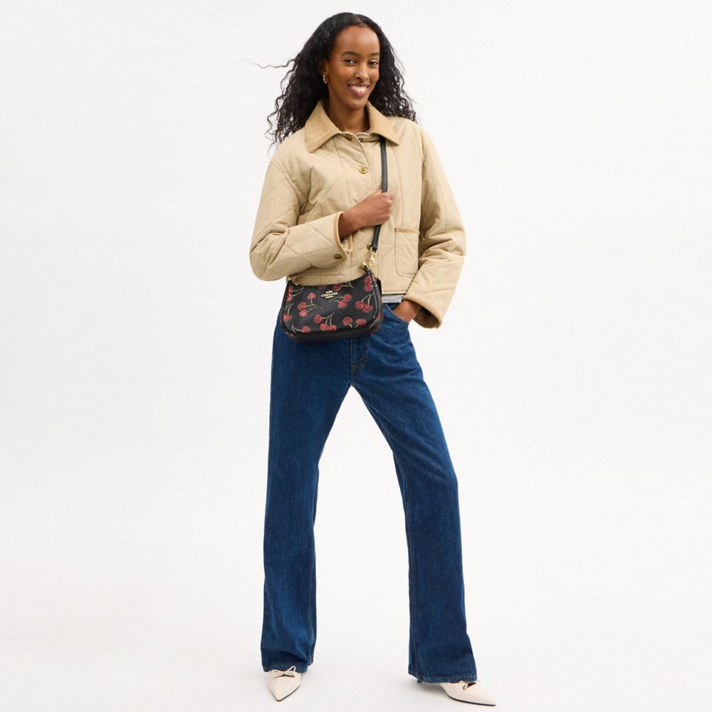 COACH®,Teri Shoulder Bag With Cherry Print,