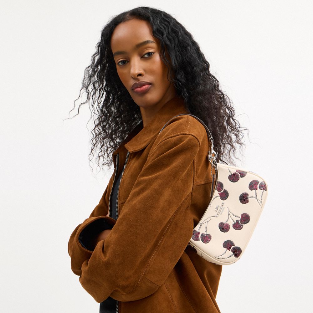 COACH®,Teri Mini Crossbody Bag With Cherry Print,,Detail View