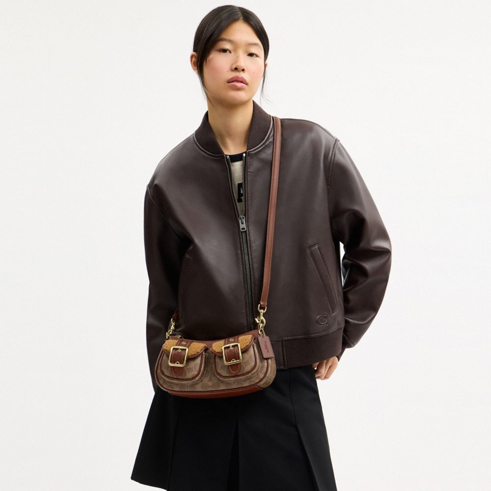 COACH®,Ashton Bag With Signature Canvas,,Detail View