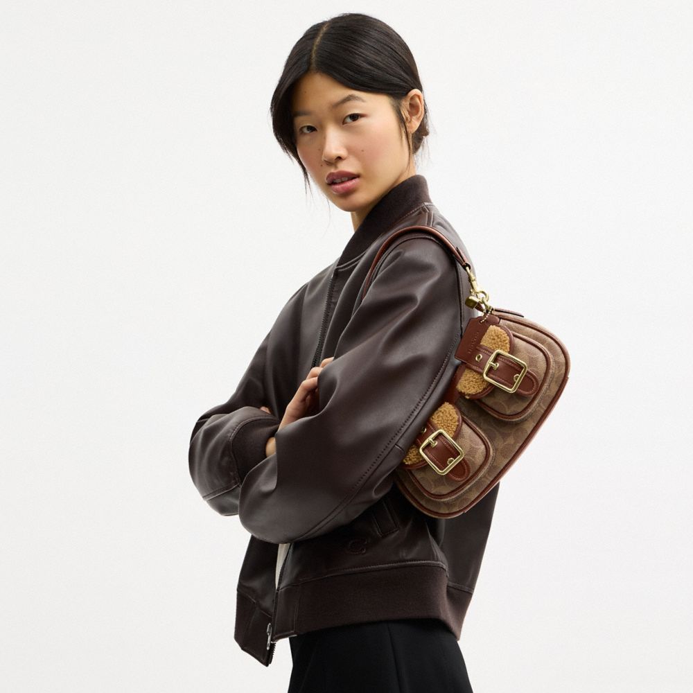 COACH®,Ashton Bag With Signature Canvas,,Detail View