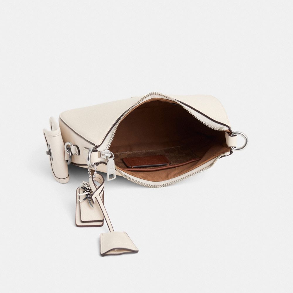 Coach Upcrafted Hobo Crossbody With Signature Canvas In Chalk