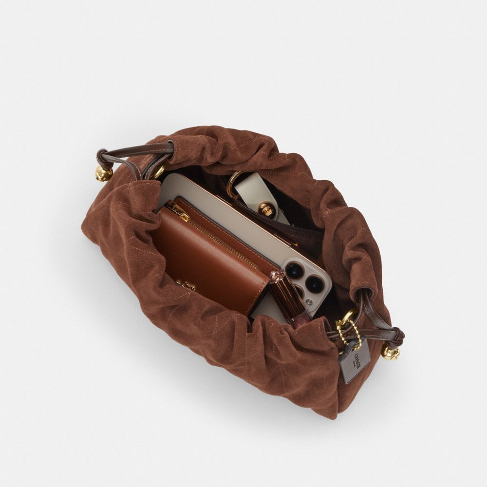 COACH®,Faye Shoulder Bag With Quilting,,Inside View,Top View