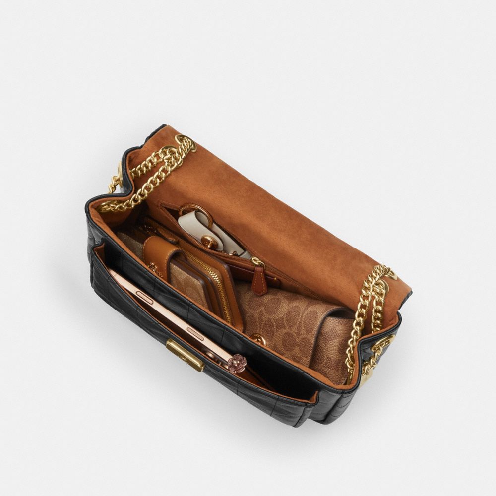 COACH®,Elodie Crossbody Bag With Quilting,,Inside View,Top View