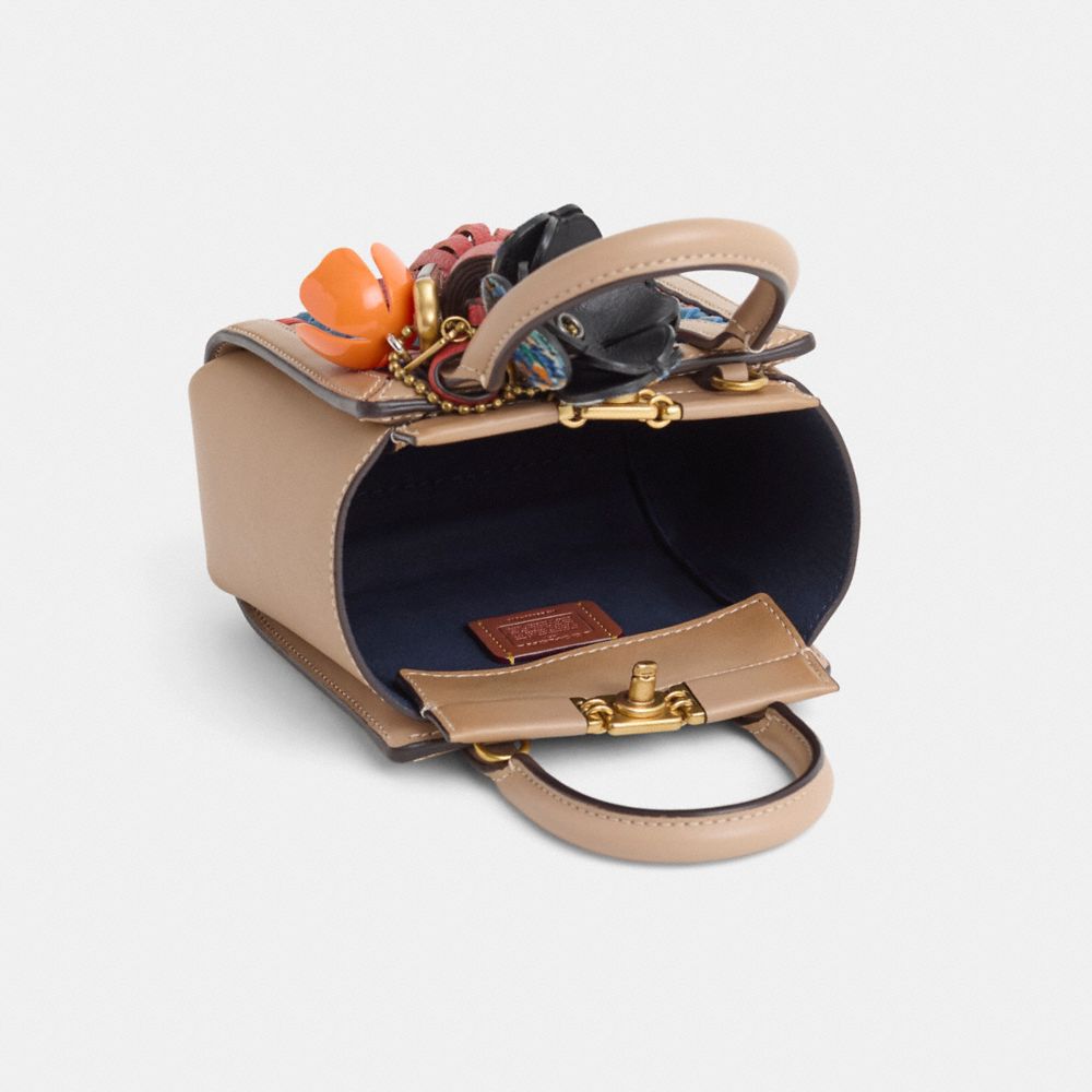 COACH®,Upcrafted Troupe Tote 16 With Weaving,,Inside View,Top View