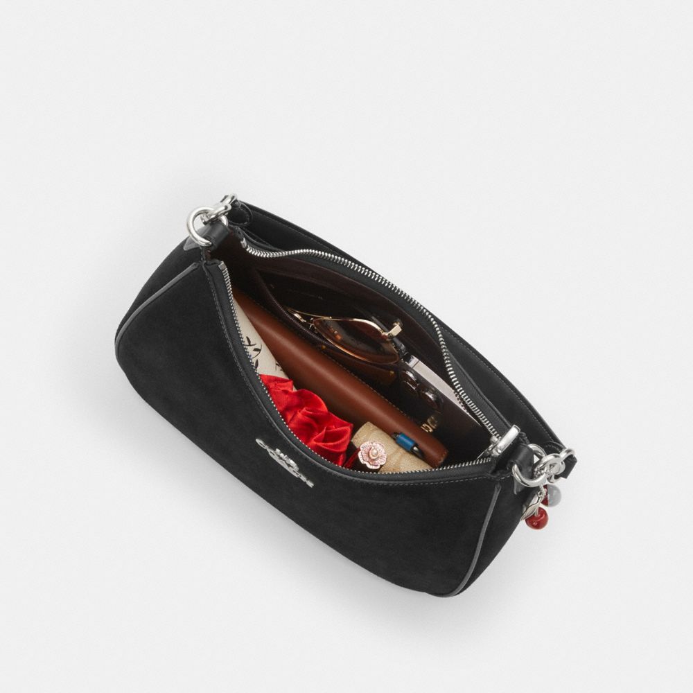 COACH®,Teri Hobo Bag With Cherry Charm,,Inside View,Top View