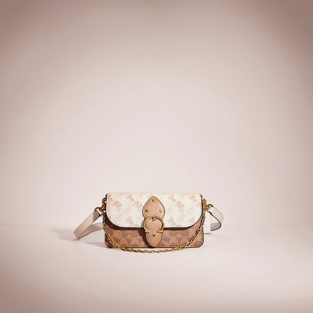 Restored Beat Crossbody Clutch In Signature Canvas With Horse And Carriage Print