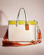Restored Field Tote 30 In Colorblock With Coach Badge