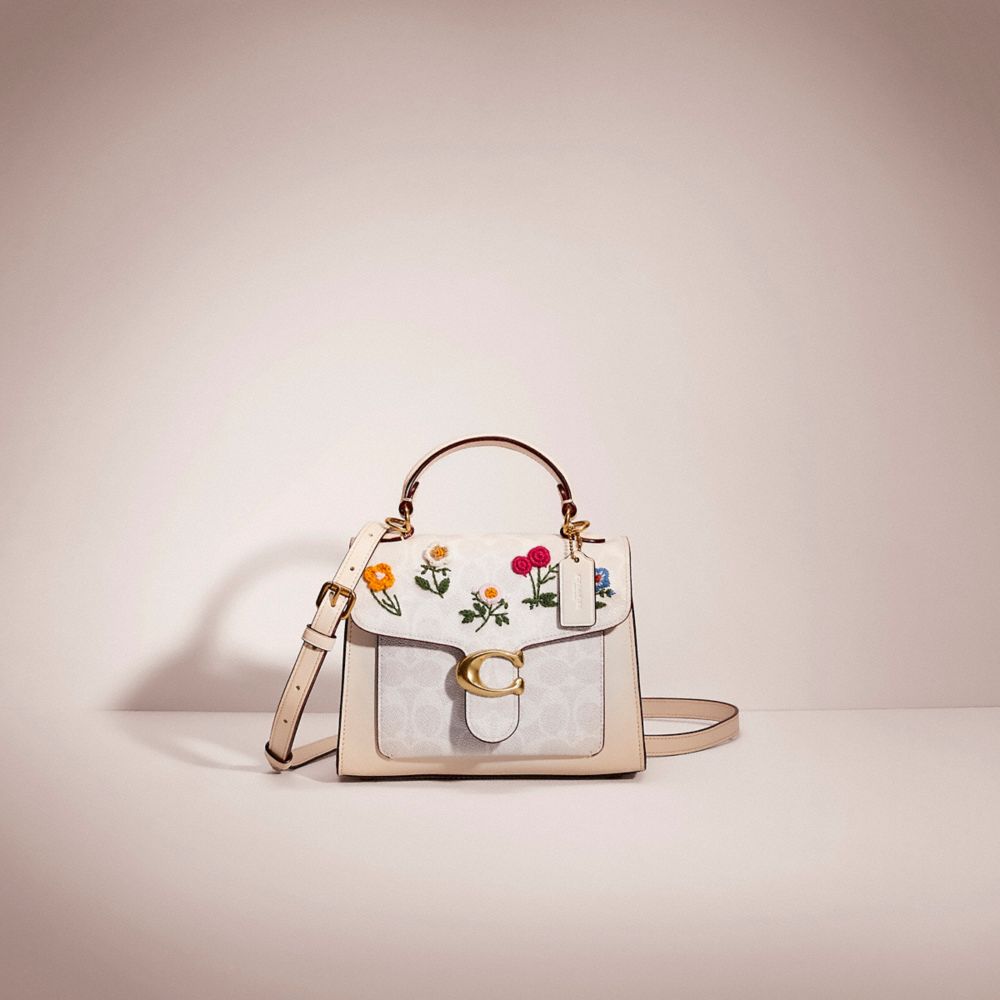 Floral Embroidery Crossbody Bag, Women's Colorblock Handbag