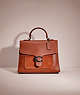 COACH®,RESTORED TABBY TOP HANDLE,Smooth Leather,Small,Pewter/1941 Saddle,Front View