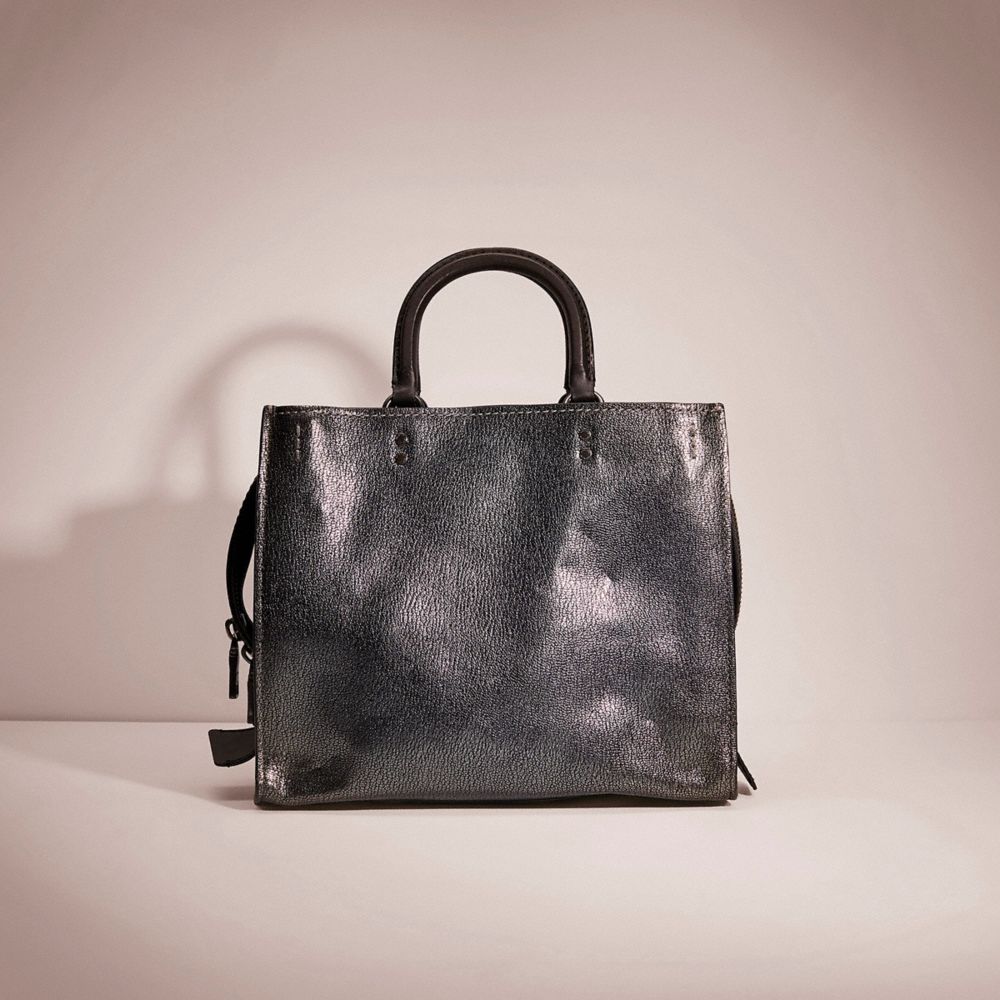 COACH®,RESTORED ROGUE,Smooth Leather,Pewter/Metallic Graphite,Front View