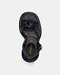 COACH®,QUINCY SANDAL,Leather,Black,Inside View,Top View