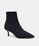 COACH®,JADE BOOTIE,Leather,Black,Front View