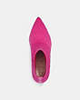 COACH®,JADE BOOTIE,Leather,Bright Fuchsia,Inside View,Top View