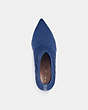 COACH®,JADE BOOTIE,Leather,True Blue,Inside View,Top View