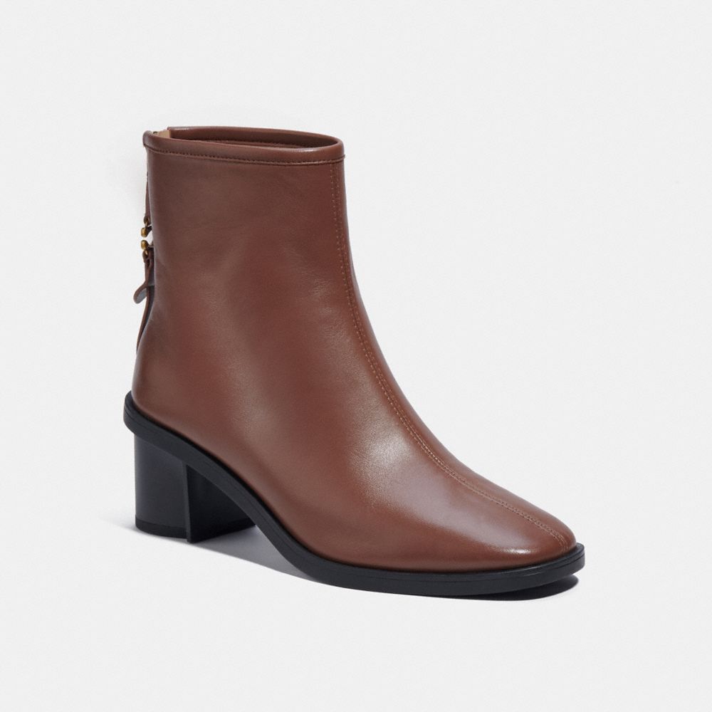 COACH®,GABI BOOTIE,Leather,Saddle,Front View image number 0