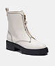 COACH®,LIZA BOOTIE,Leather,Chalk,Front View