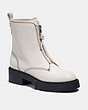 COACH®,LIZA BOOTIE,Leather,Chalk,Front View