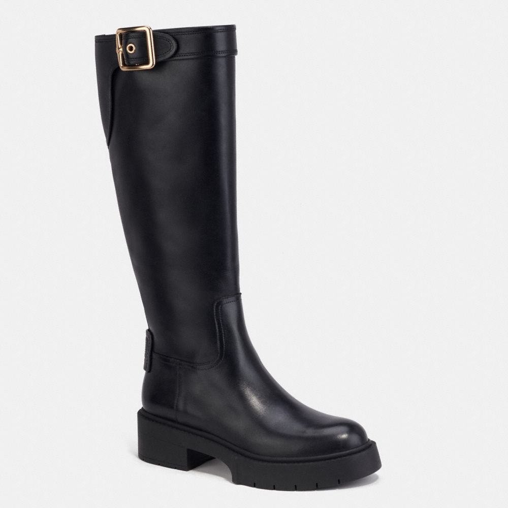 COACH®,BOTTES LILLI,Noir,Front View