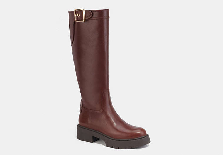 COACH®,LILLI BOOT,Walnut Brown,Front View