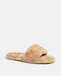 COACH®,BLAIRE SLIPPER,Shearling,Warm Neutral,Front View