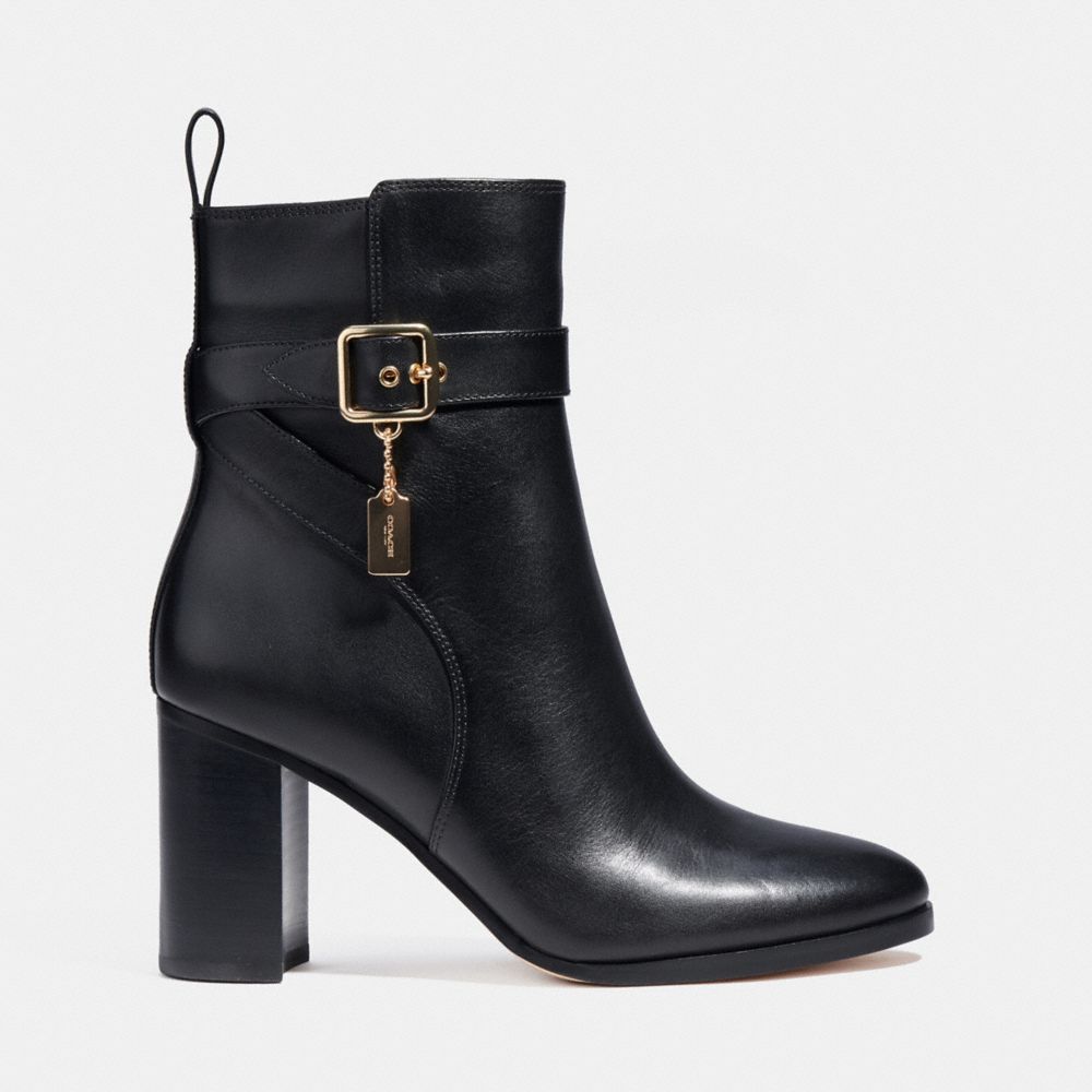 Coach signature sale buckle bootie