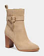 COACH®,OLIVIA BOOTIE,Leather,Oat,Front View