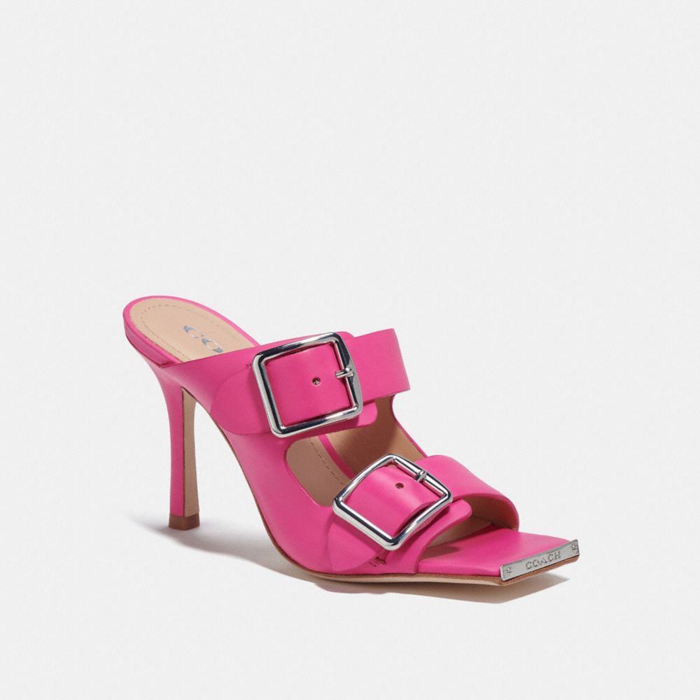COACH®,Cuir,Fuchsia Vif,Front View