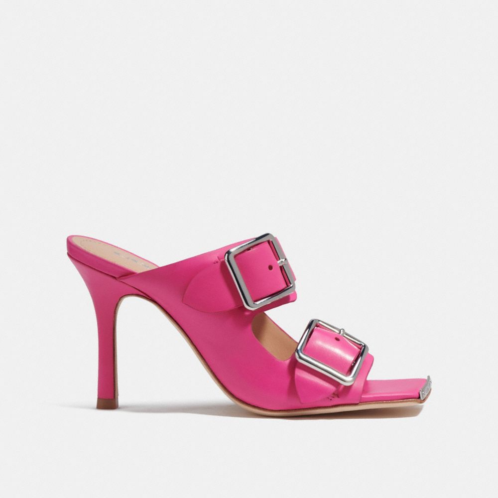 COACH®,Cuir,Fuchsia Vif,Angle View
