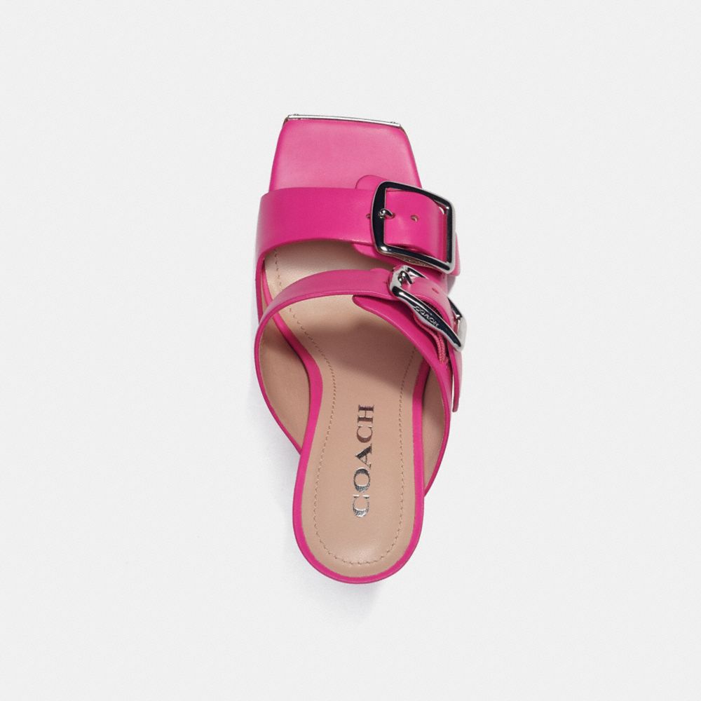 COACH®,Cuir,Fuchsia Vif,Inside View,Top View