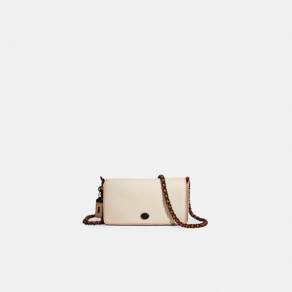 Coach Restored Dinky In Pewter/chalk