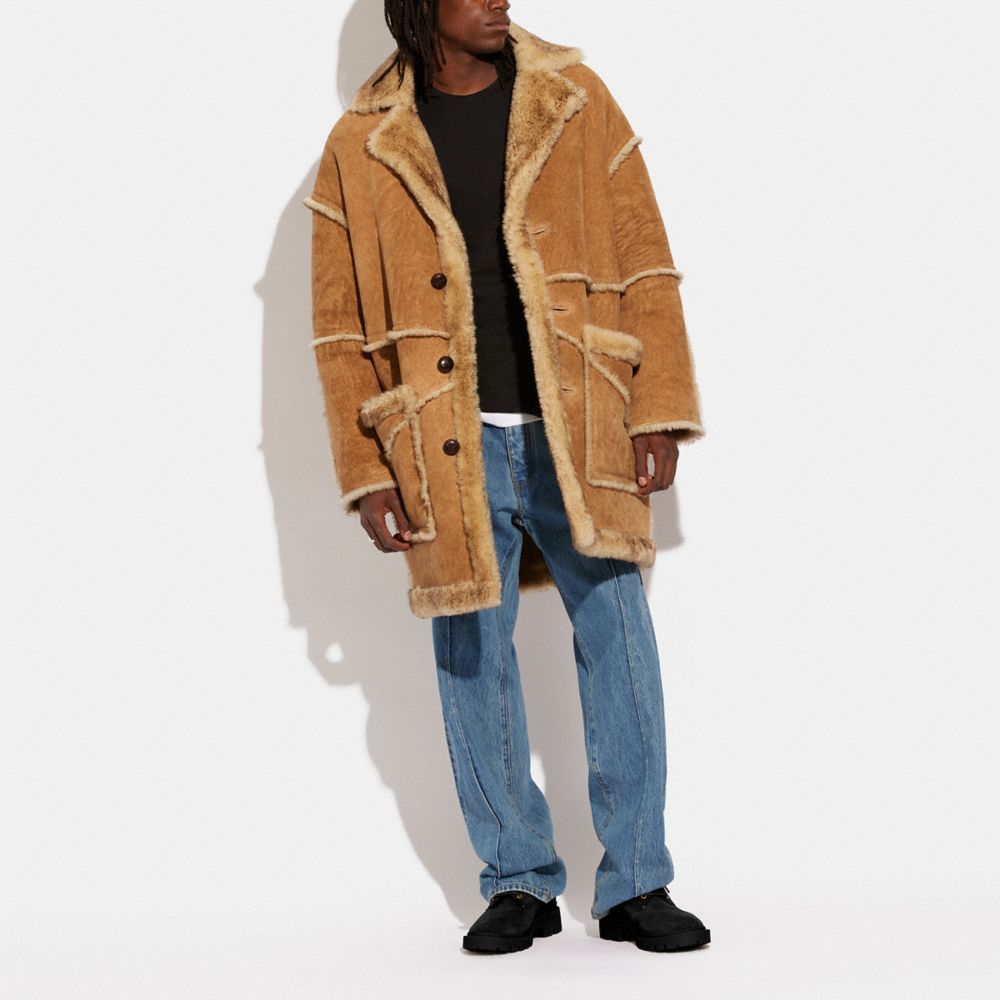 COACH® | Shearling Town Coat