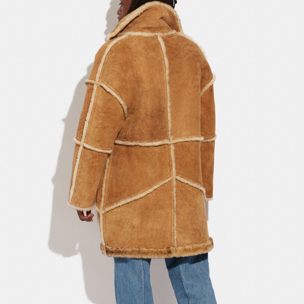 COACH® | Shearling Town Coat