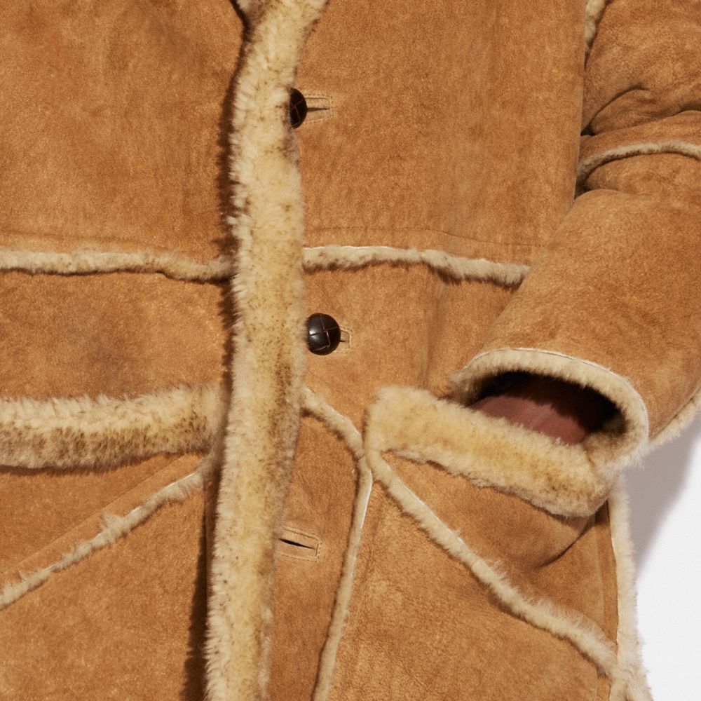 COACH® | Shearling Town Coat