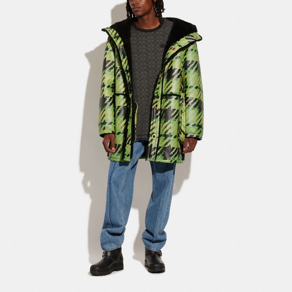 COACH®,Printed Cocoon Bag Coat,,Scale View