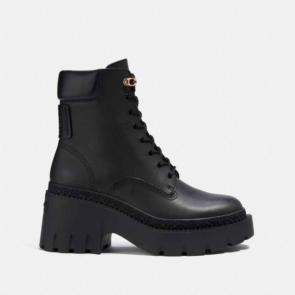 COACH®,AINSELY BOOTIE,Black,Angle View