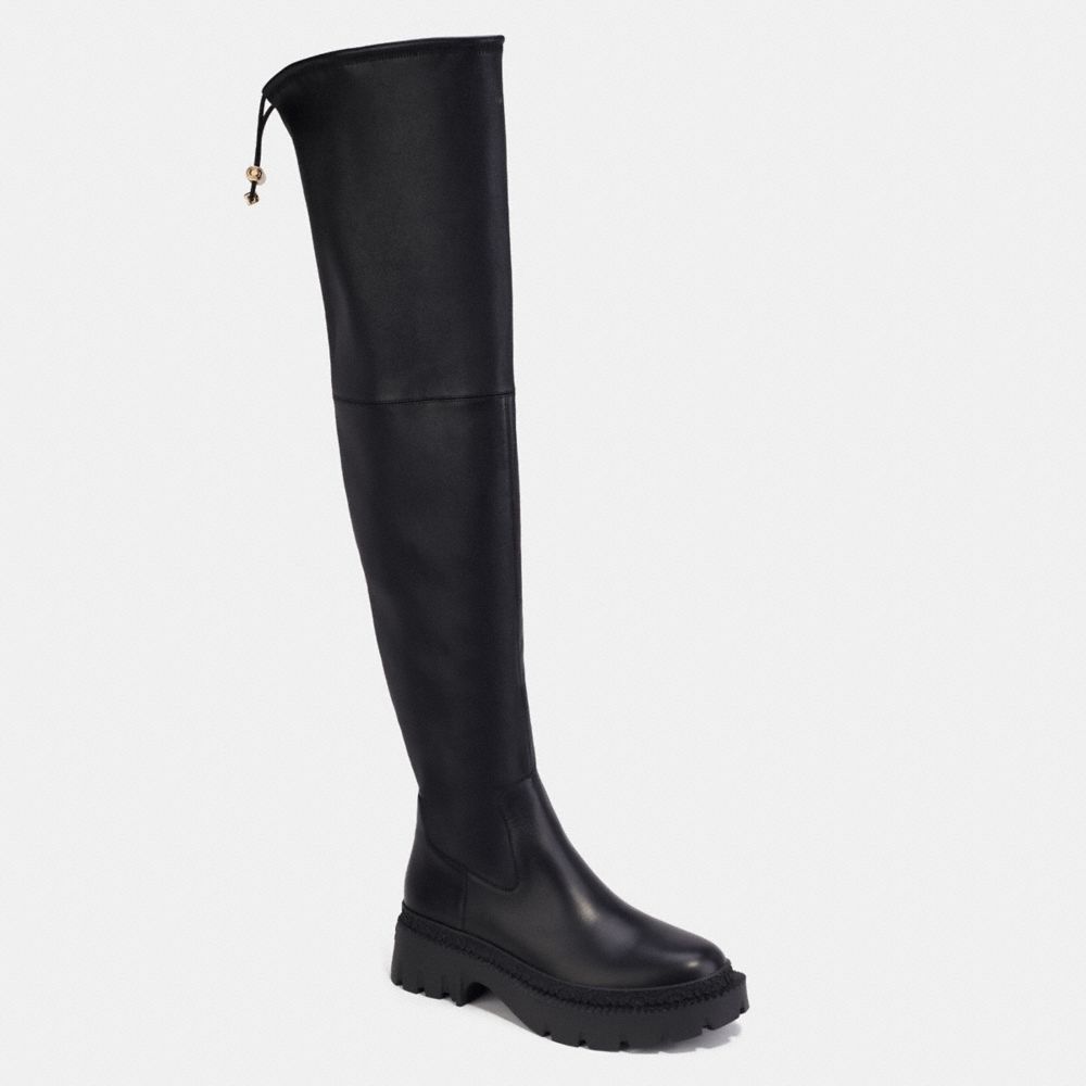 COACH®,JOLIE BOOT,Black,Front View